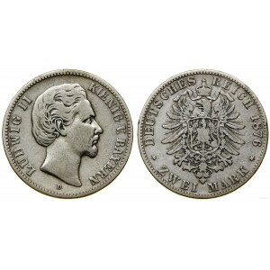 Germany, 2 marks, 1876 D, Munich