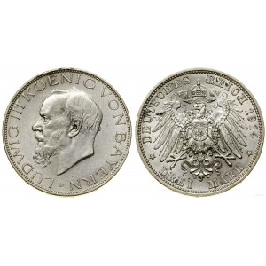 Niemcy, 3 marki, 1914 D, Monachium