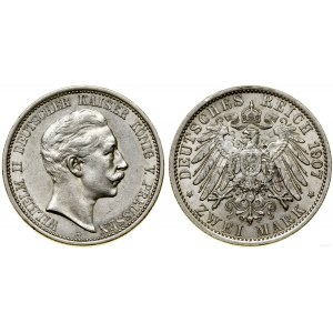Niemcy, 2 marki, 1907 A, Berlin