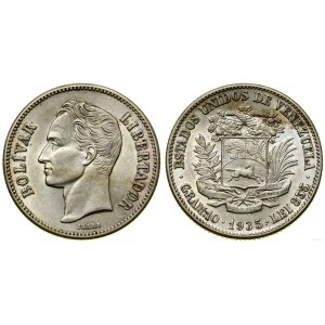 Venezuela, 2 Bolivar, 1935, Philadelphia