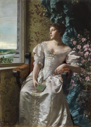 Władysław Czachórski, DAMA Z KSIĄŻKĄ, OK. 1886