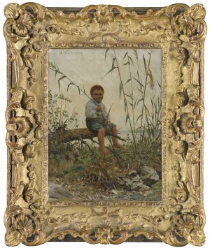 Antoni Kozakiewicz, CHŁOPIEC W SZUWARACH, ok. 1890