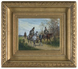 Jan Chełmiński, SPOTKANIE NA DRODZE, ok. 1875