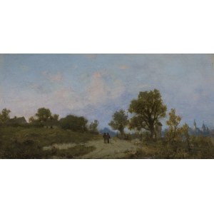 Zygmunt Sidorowicz, LANDSCAPE WITH THE ROAD, 1877