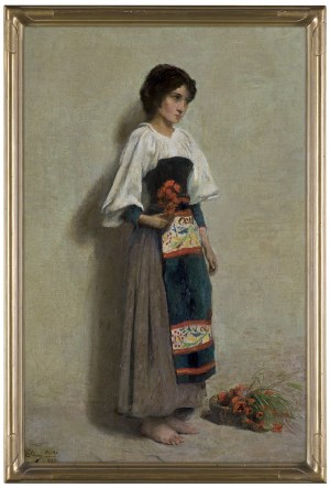 Edward Okuń, STUDIUM KWIACIARKI, 1898