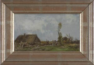 Roman Kochanowski, PEJZAŻ Z CHATAMI, 1890-1900