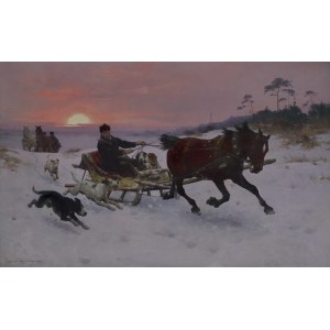 Zygmunt Ajdukiewicz, POWRÓT Z POLOWANIA, ok. 1885