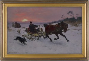Zygmunt Ajdukiewicz, POWRÓT Z POLOWANIA, ok. 1885