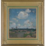 Jan Stanisławski, PEJZAŻ Z WIATRAKAMI, ok. 1905