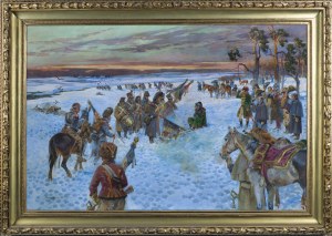 Jerzy Kossak, POWRÓT SPOD MOSKWY, 1942