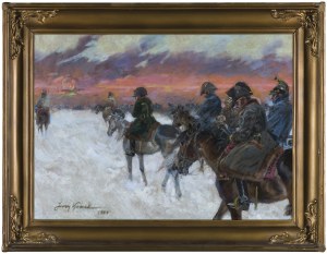 Jerzy Kossak, WIZJA NAPOLEONA W ODWROCIE SPOD MOSKWY, 1944