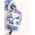 Porcelain necklace with Chinese vintage motif