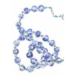 Porcelain necklace with Chinese vintage motif