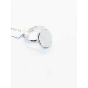 Pierścionek z kamieniem księżycowym 13.12 ct, srebro 925, certyfikat RocksTV