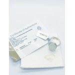 Pierścionek z kamieniem księżycowym 13.12 ct, srebro 925, certyfikat RocksTV