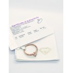 Ring with morganite 0.54 ct, rose gold plated 925 silver, certified by RocksTV