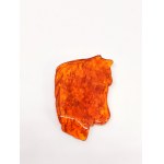 Hand-carved horse head figurine made of natural Baltic amber