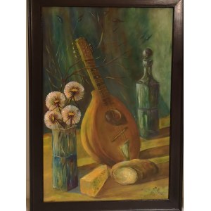 Myszkal Robert, Still Life with Guitar