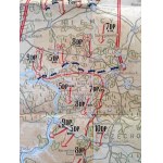 Mapa Walk Wojska Polskiego - Budziszyn - Melnik 6-11 maja 1945, Wyd. Obrony Narodowej