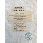 [Mapa] - Wojskowy Instytut Geograficzny - Kresy - Seneczów, Warszawa 1937 [ Pieczęć PTT]