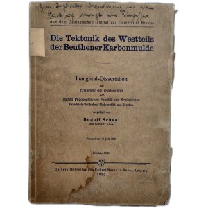 [Geologia, górnictwo] Tektonika zachodniej części koryta Bytomia - Breslau 1930 - 9 map geologicznych [ Bytom ]