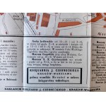 [Plan miasta Krakowa], Ilustrowany Przewodnik po Krakowie, po jego kościołach, pałacach, muzeach, bibliotekach, murach miejskich i starożytnych domach - Kraków ca. 1920
