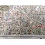 Mapa Turystyczna Karpat Polskich - Polskie Towarzystwo Tatrzańskie - Szczyrk, Żywiec, Pilsko, Barania Góra, Wyd. GEA, Warszawa 1928