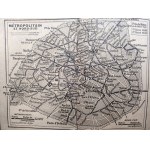 [Guide - Paris and environs] - Les Guides Bleus - Paris et ses environs - Hachette publishing house - Paris 1924 [ numerous maps ].
