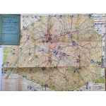 [Guide - Paris and environs] - Les Guides Bleus - Paris et ses environs - Hachette publishing house - Paris 1924 [ numerous maps ].