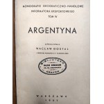 Dostal W. - Argentyna [monografie geograficzno-handlowe] Warszawa 1937 [ mapa, eksport wina etc.]