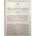 Moszyński K. - Uwagi o Słowiańskiej terminologii topograficznej i fizjograficznej - Lwów 1921 [ Białoruś, Polesie]