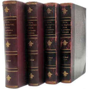 Karl Marx - Das Kapital T.I-III [ komplet], Hamburg 1914 [kapitalizm, walka klas]