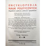 Makarczyk Z. - Encyklopedia Nauk Politycznych Tom 2-3 (od E do M), Warszawa 1938