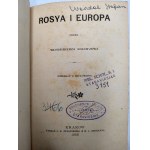 Sołowjow W. - Rosya i Europa - Kraków 1888 - [rzadkość, pierwsze wydanie]