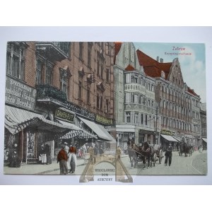 Zabrze, Hindenburg, Kronprinzenstrasse, vers 1910