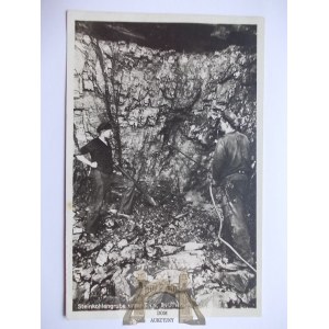 Bytom, Beuthen, fedrowanie ściany w kopalni, ok. 1930