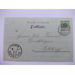 Bytom, Beuthen, plac Kościuszki, księżycówka, 1898