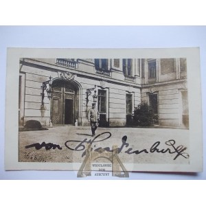 Pszczyna, Pless, palace, Paul von Hindenburg, ca. 1917
