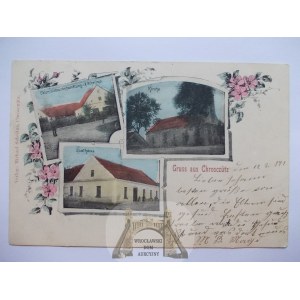 Chróścice k. Opole, gospoda, sklep, kościół, 1901
