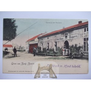 Branice k. Głubczyce, gospoda, browar, ok. 1900