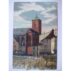 Wrocław, Breslau, kościół na Piasku, wyd. Max Leipelt, 1910