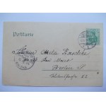 Legnica, Liegnitz, lithographie, 1904
