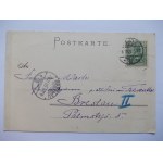 Klodzko, Glatz, litografia, 1900