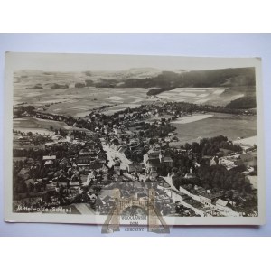 Międzylesie, Mittelwalde, panorama aérien, 1942