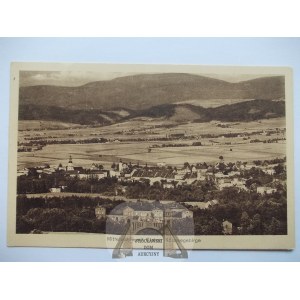 Międzylesie, Mittelwalde, panorama, 1928