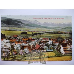 Wysoka Łąka k. Kowary, panorama, 1915