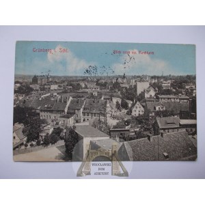 Zielona Góra, Grunberg, widok z wieży kościoła 1912