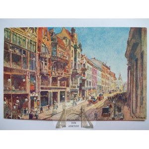 Szczecin, Stettin, ulica Wyszyńskiego, malarska, ok. 1910