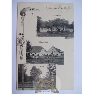 Szczecin, Stettin, Jewowce, park, farm, 1907