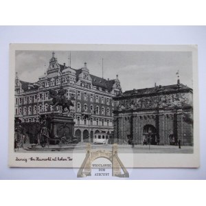 Gdańsk, Danzig, pomnik, Wysoka Brama, ok. 1940